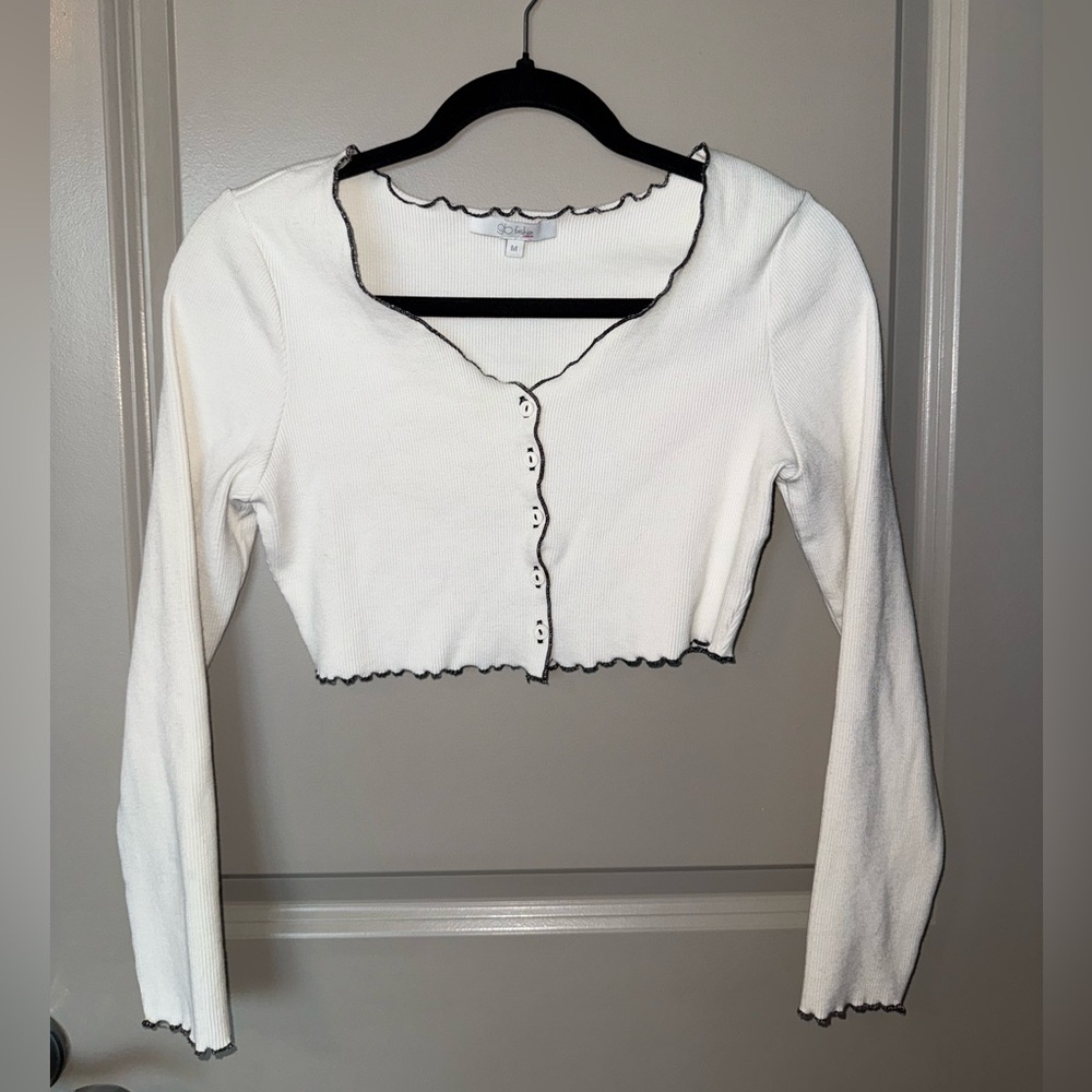Lettuce Trim Cardigan - Picture 3 of 7